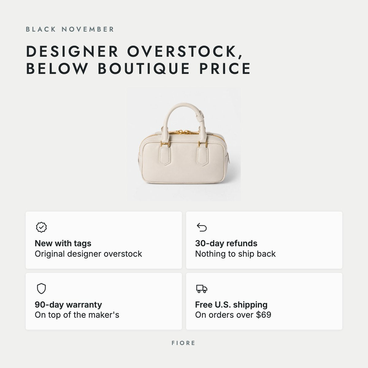 Chalk White Padded Leather Top-Handle Bag, photo 5