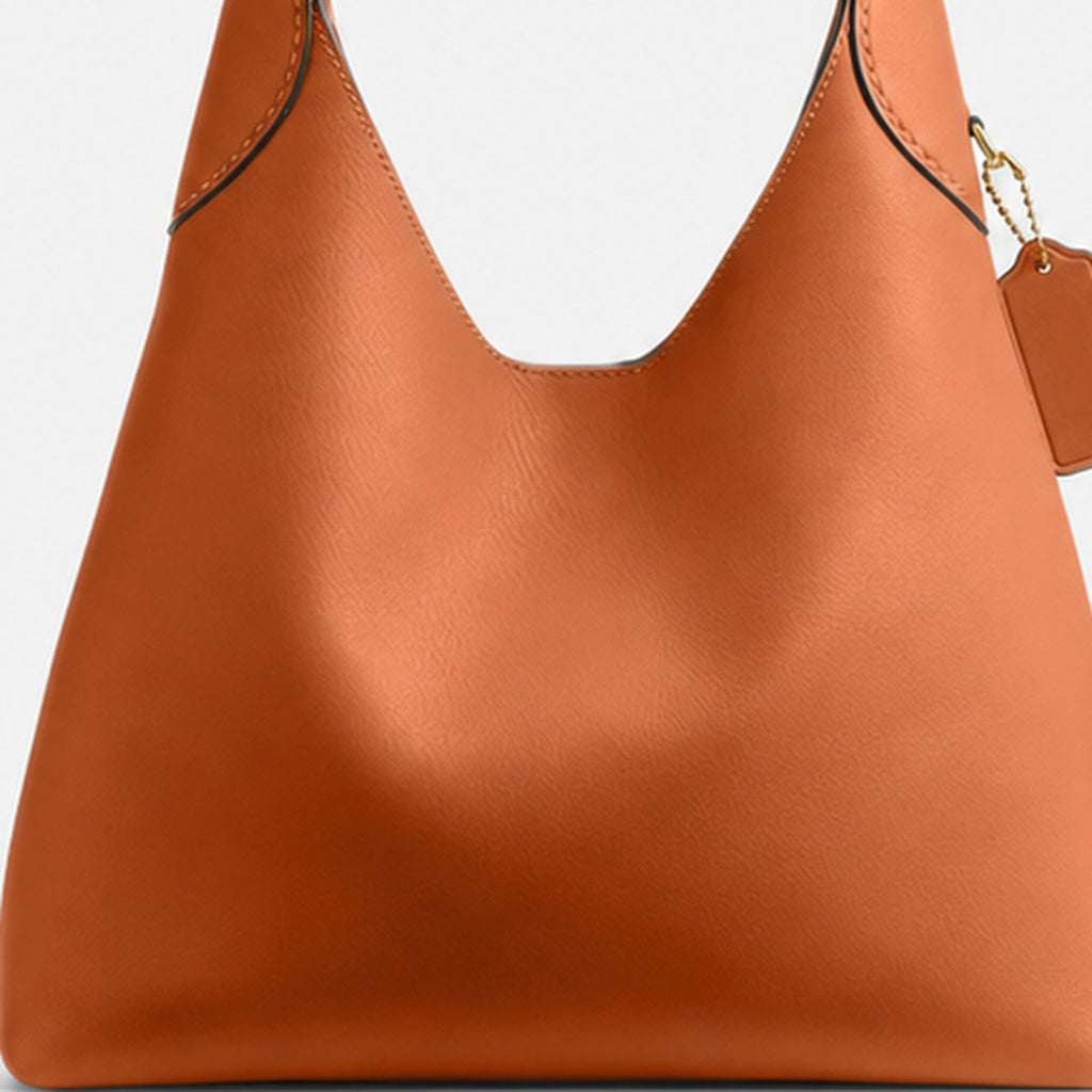 Toffee Grain Leather Hobo Shoulder Bag, photo 3