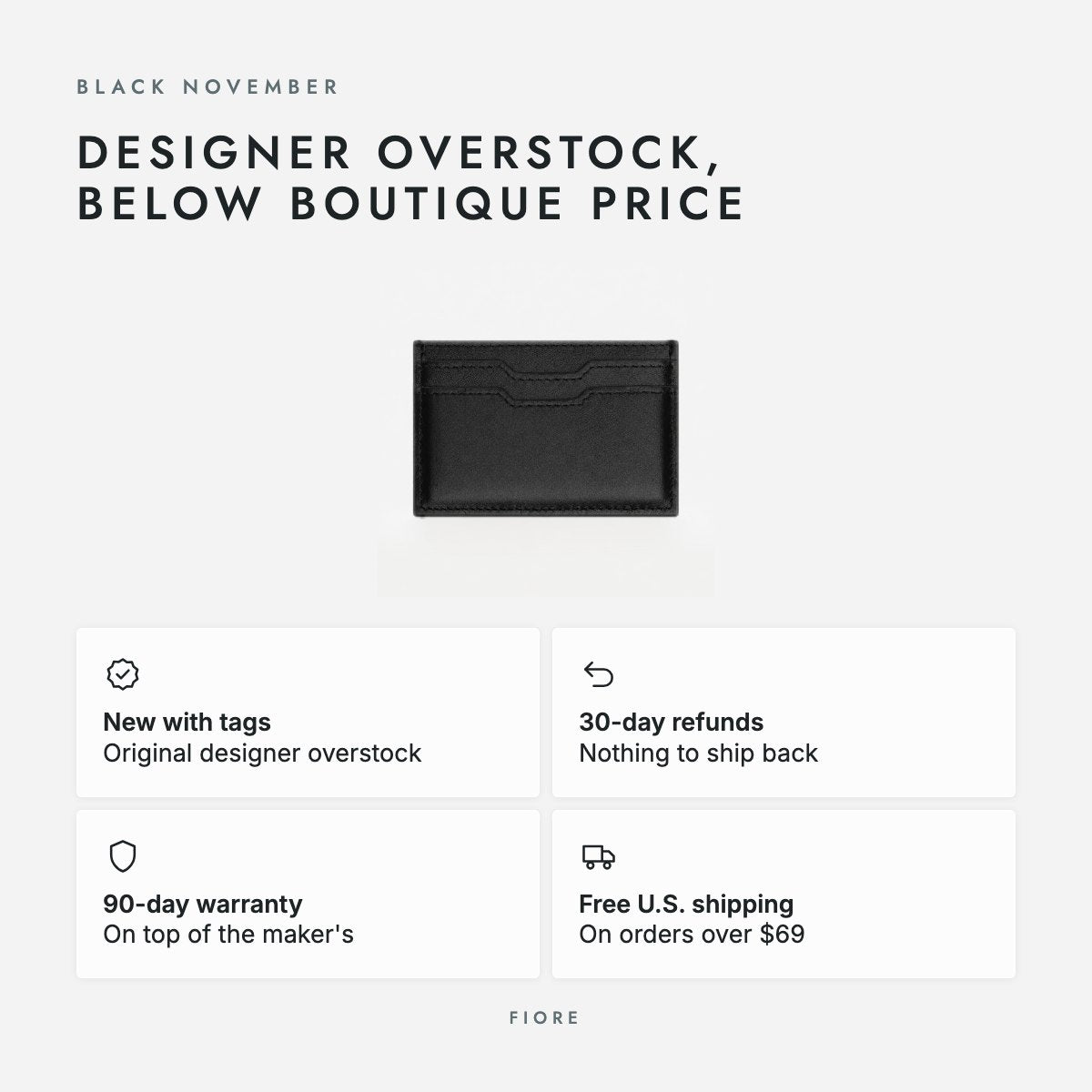 Black Leather Card Case, photo 5