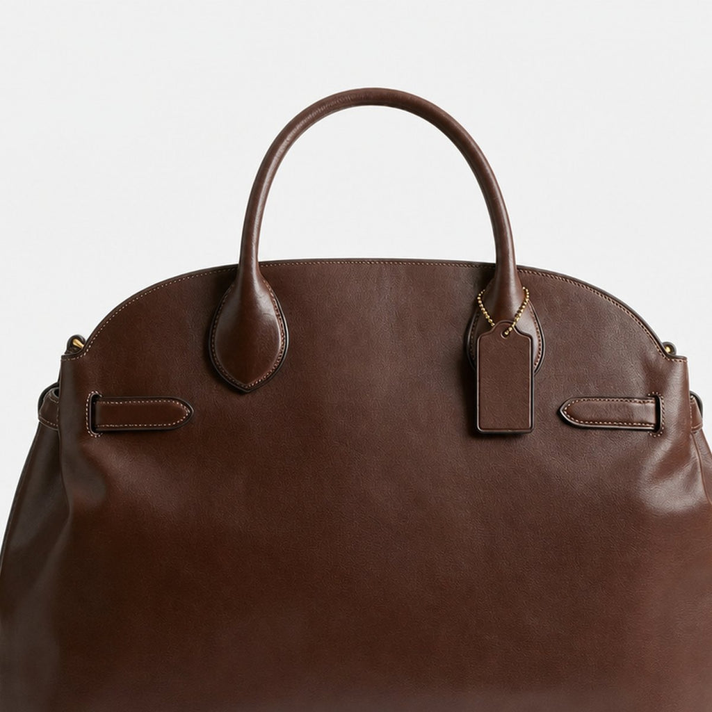 Maple Brown Grain Leather Carryall Bag, photo 2