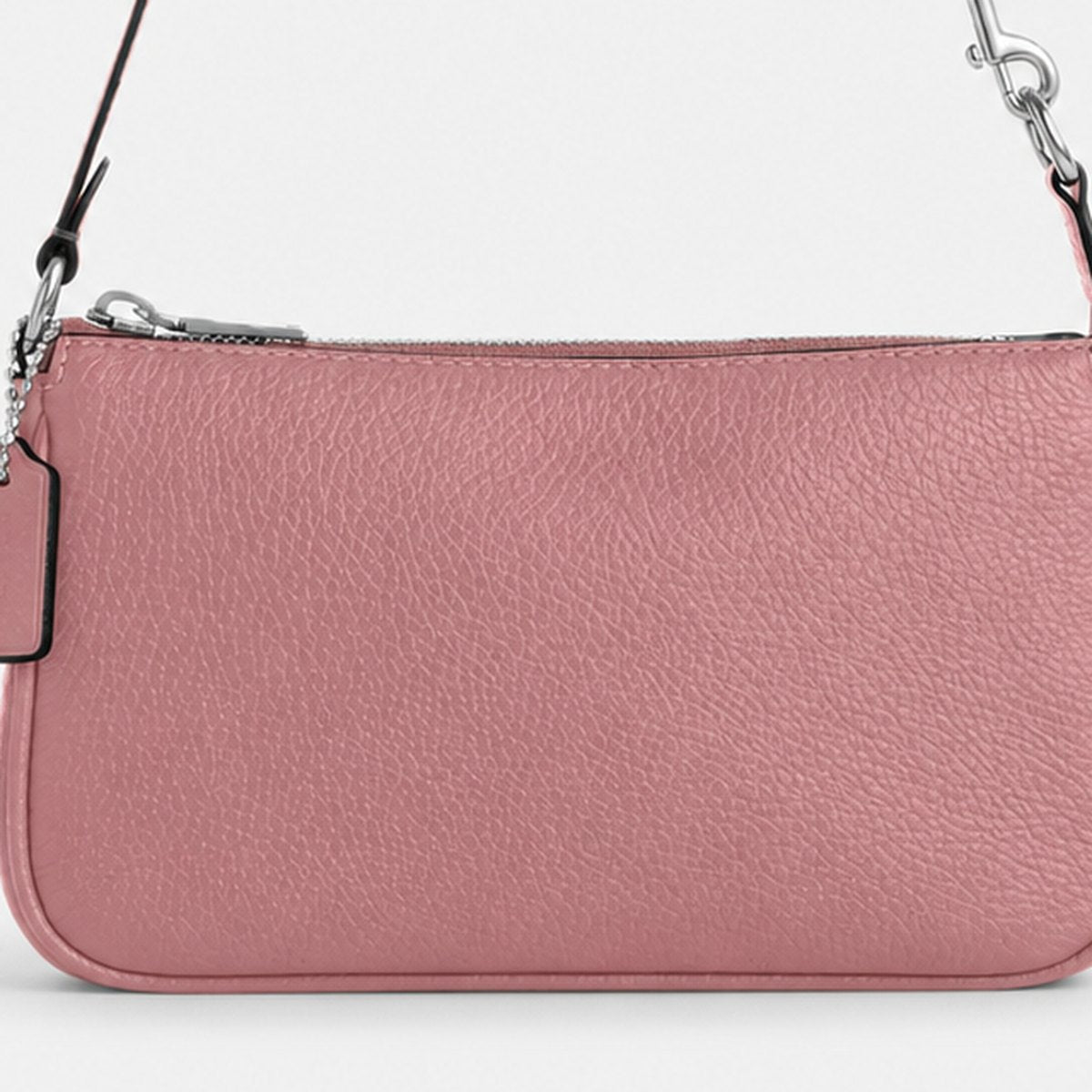 Dusty Pink Pebble Leather Mini Shoulder Bag, photo 3