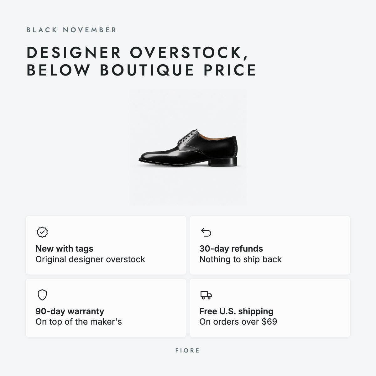 Black Calfskin Derby Shoes, photo 5