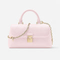 Pale Pink Embossed Leather Mini Top-Handle Bag, photo 1