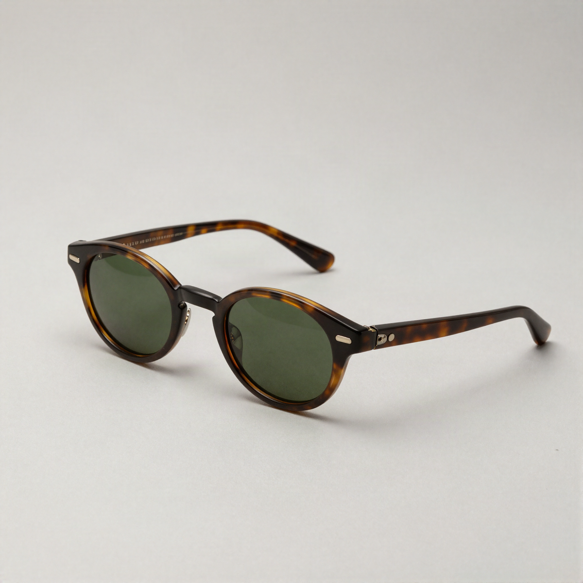 Acetate Round Sunglasses, Tortoise