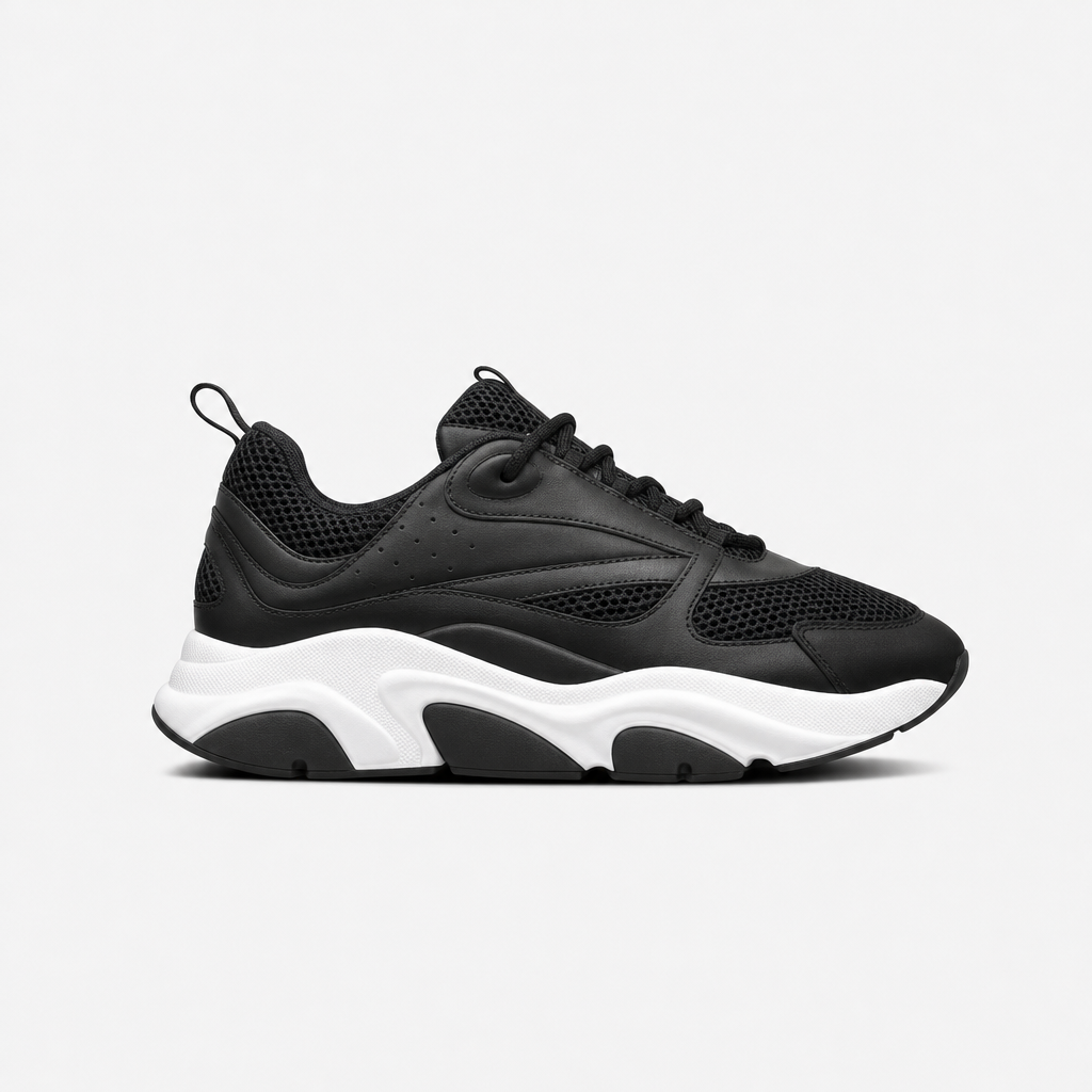 Black / White sneaker, pair