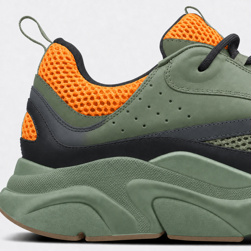 Khaki / Orange