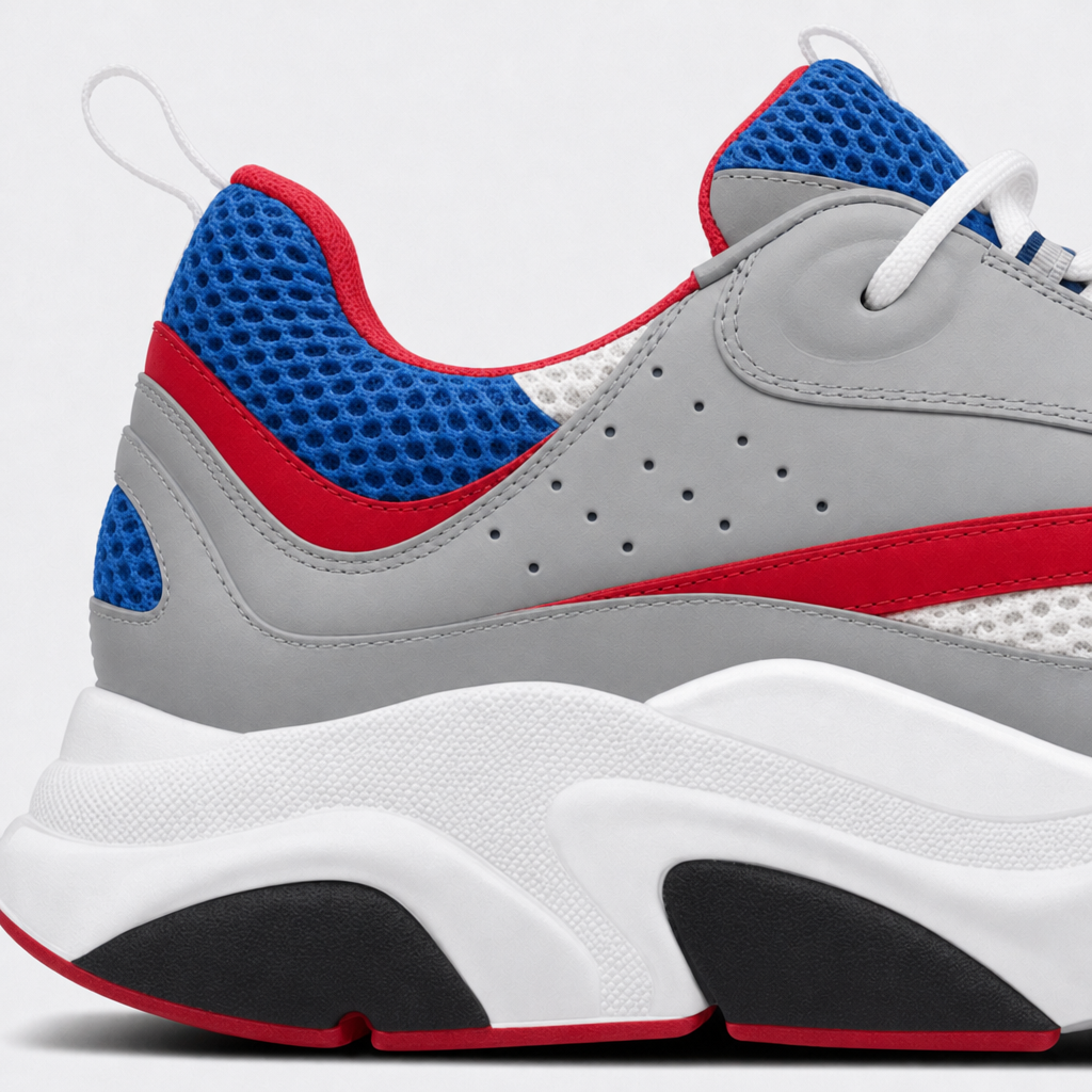 Grey / Red / Blue