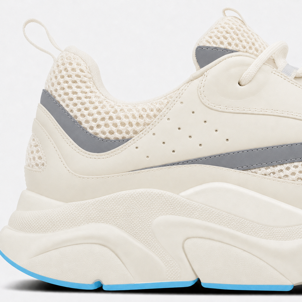 Cream / Light Blue