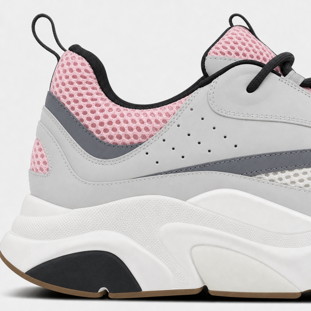 Grey / Pale Pink